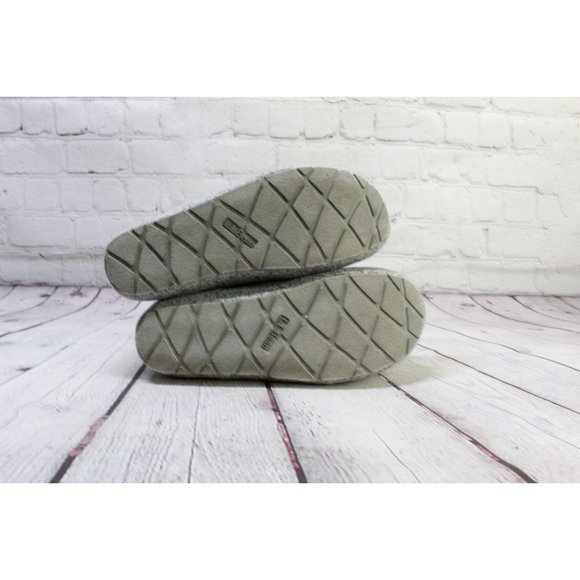 LL Bean Gray Scuff Slip On Sweater Fleece Lined Slippers Size 8 M - Picture 8 of 9
